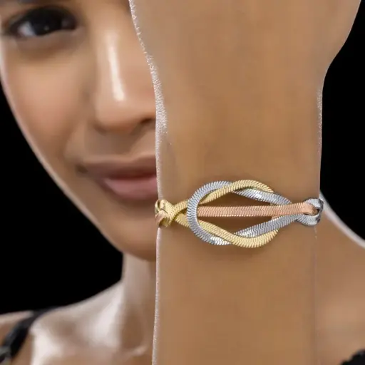 Wear Finery Tri-Tone Bracelet